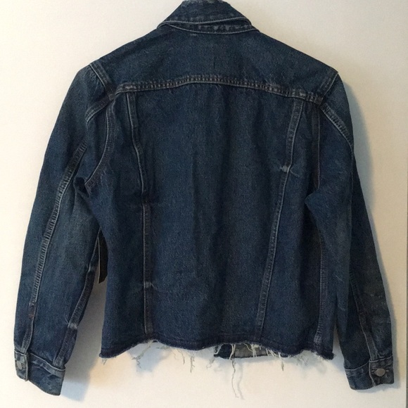 Lucky Brand distressed jean jacket - Picture 10 of 15